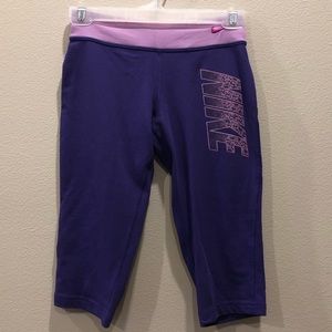 SOLD Purple Nike Mid Length Leggings